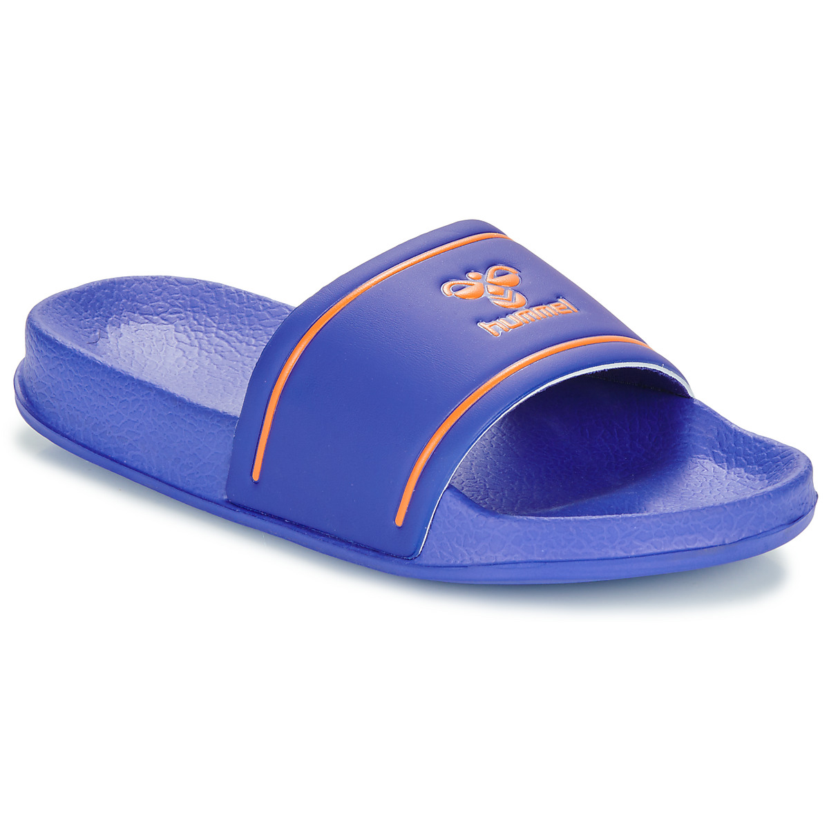 hummel  POOL SLIDE JR  Modrá