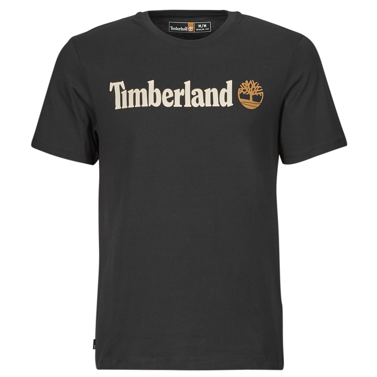 Timberland  Linear Logo Short Sleeve Tee  Černá