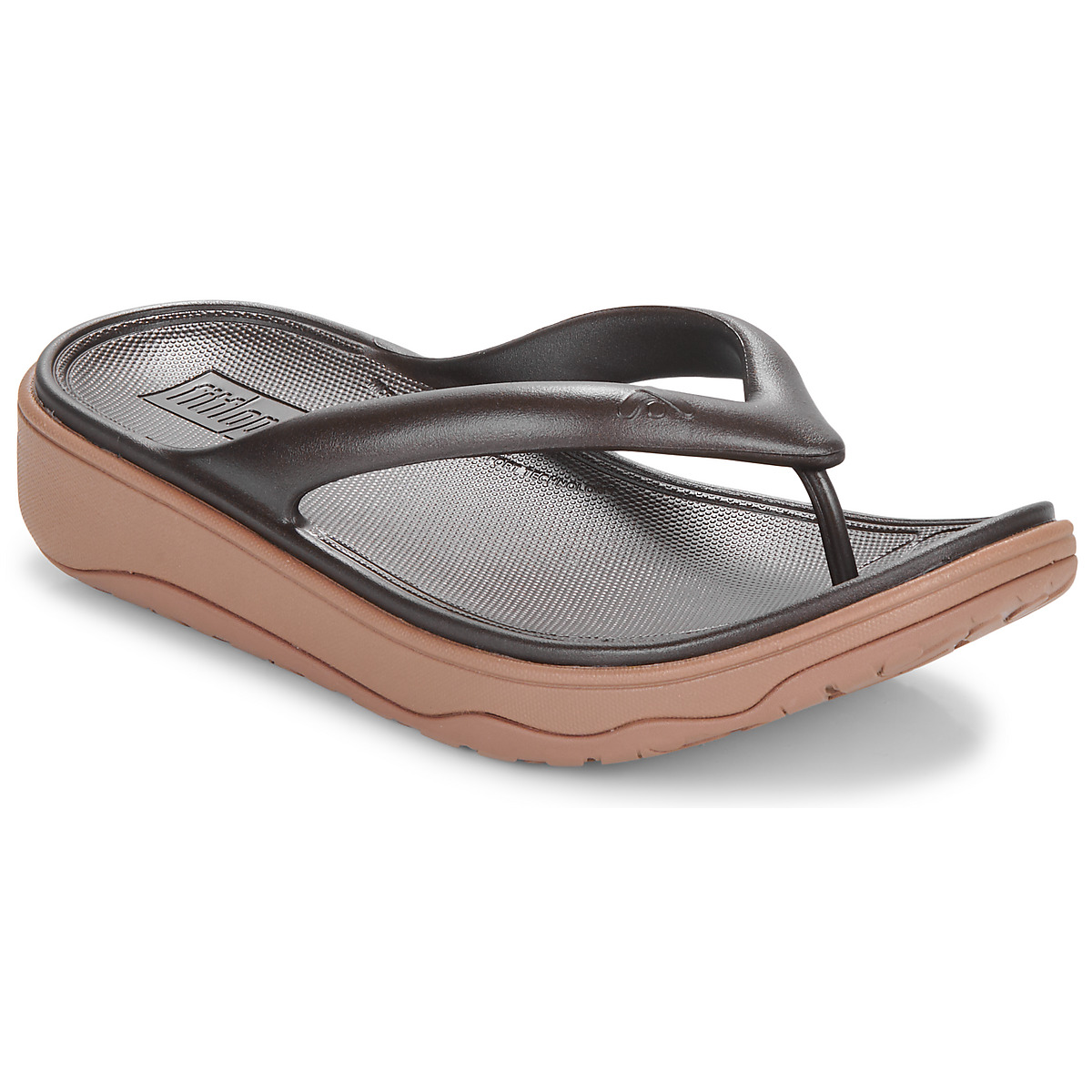 FitFlop  Relieff Metallic Recovery Toe-Post Sandals  Hnědá
