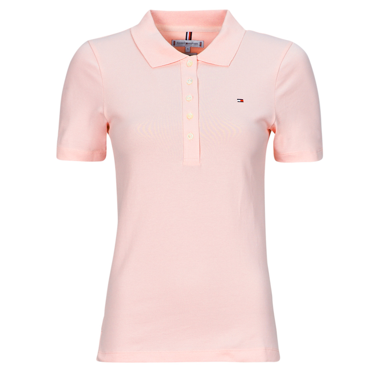 Tommy Hilfiger  1985 SLIM PIQUE POLO SS  Růžová