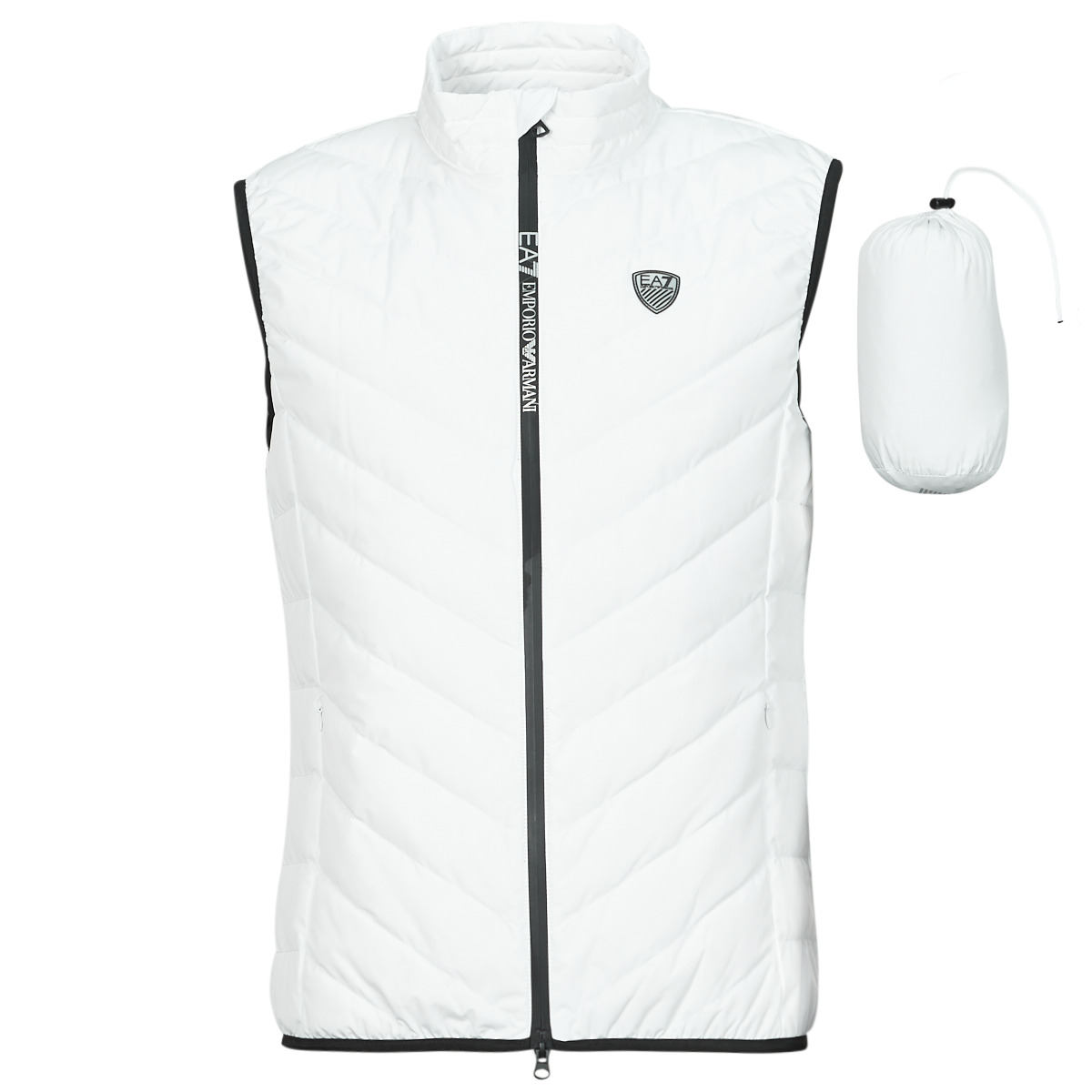 Emporio Armani EA7  PREMIUM SHIELD DOWN WAISTCOAT  Bílá