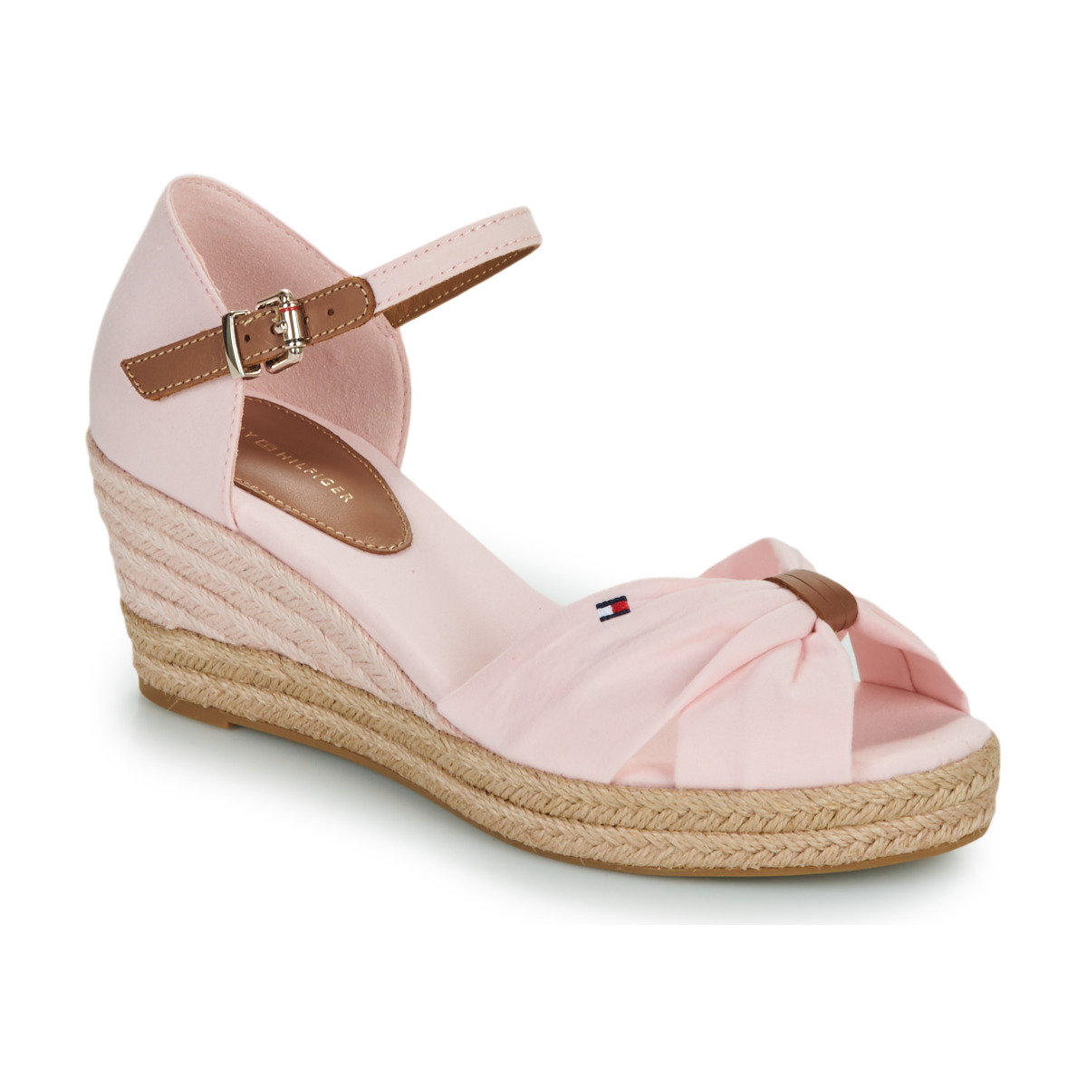 Tommy Hilfiger  BASIC OPEN TOE MID WEDGE  Růžová