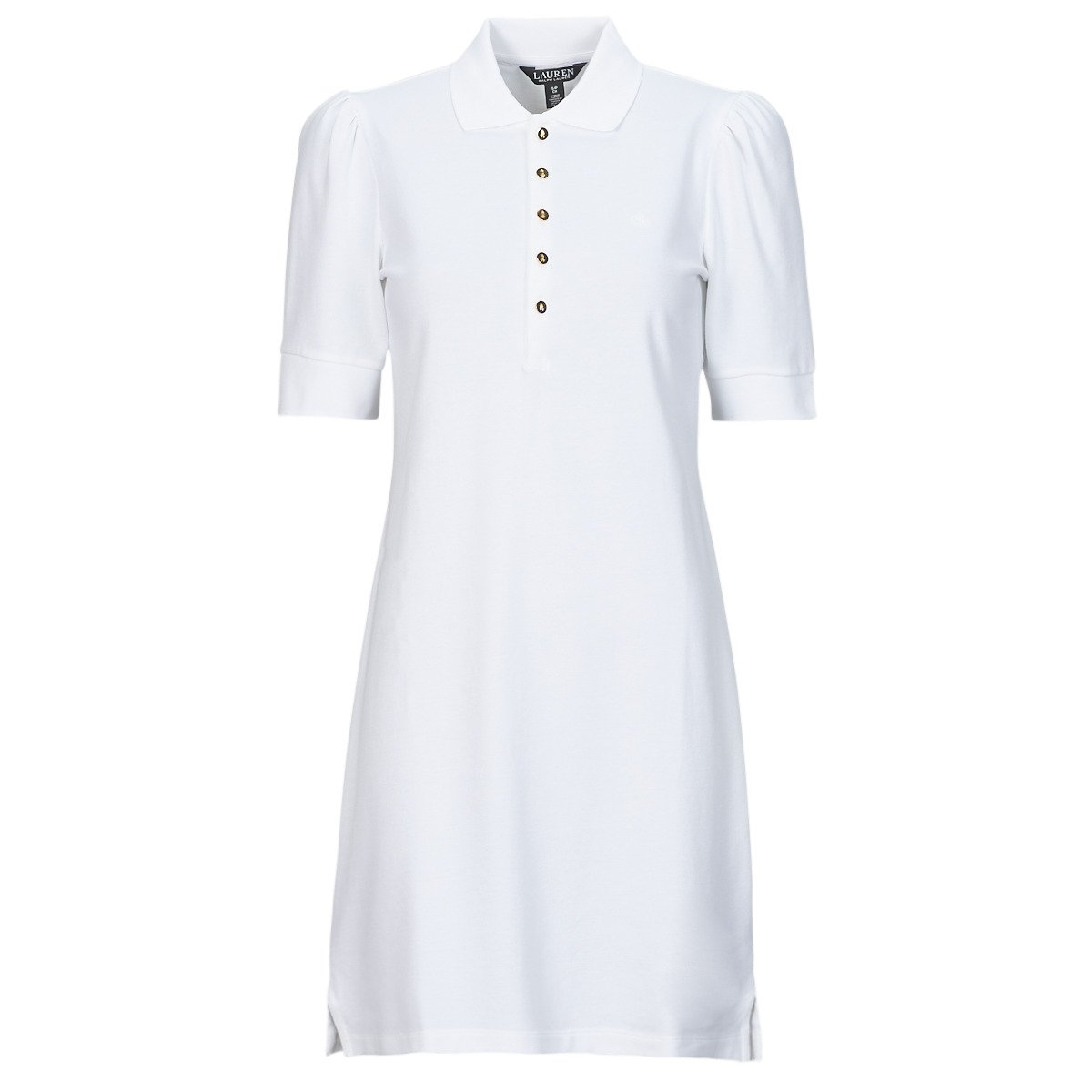 Lauren Ralph Lauren  CHACE-SHORT SLEEVE-CASUAL DRESS  Bílá