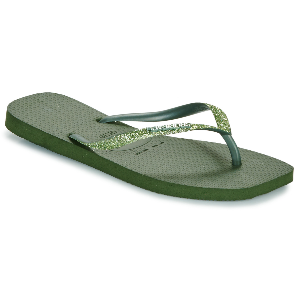 Havaianas  SLIM SQUARE GLITTER  Zelená