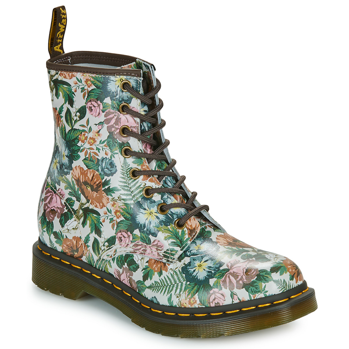 Dr. Martens  1460 W Multi Floral Garden Print Backhand  ruznobarevne