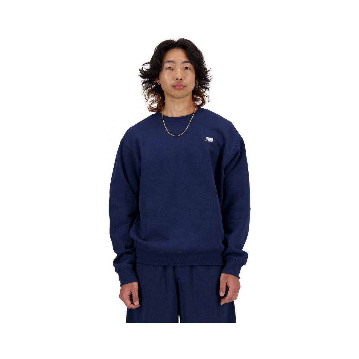 New Balance  Sport essentials fleece crew  Modrá