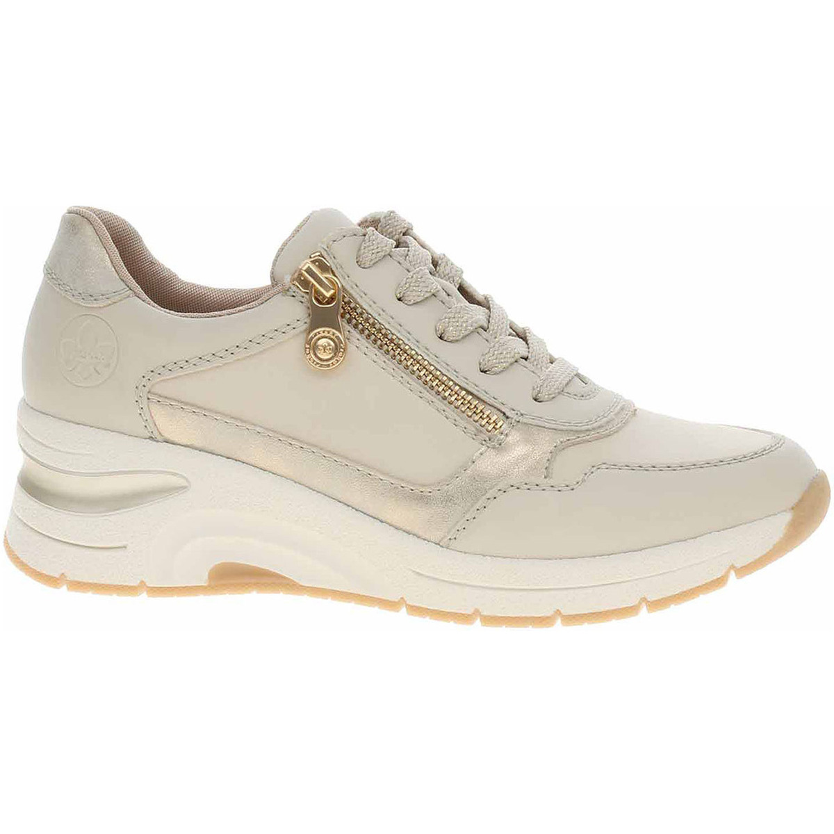 Rieker  Dámské polobotky  N9301-60 beige  Béžová