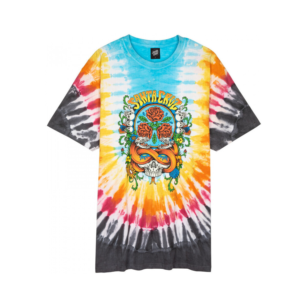 Santa Cruz  Dressen rose crew three front  Černá