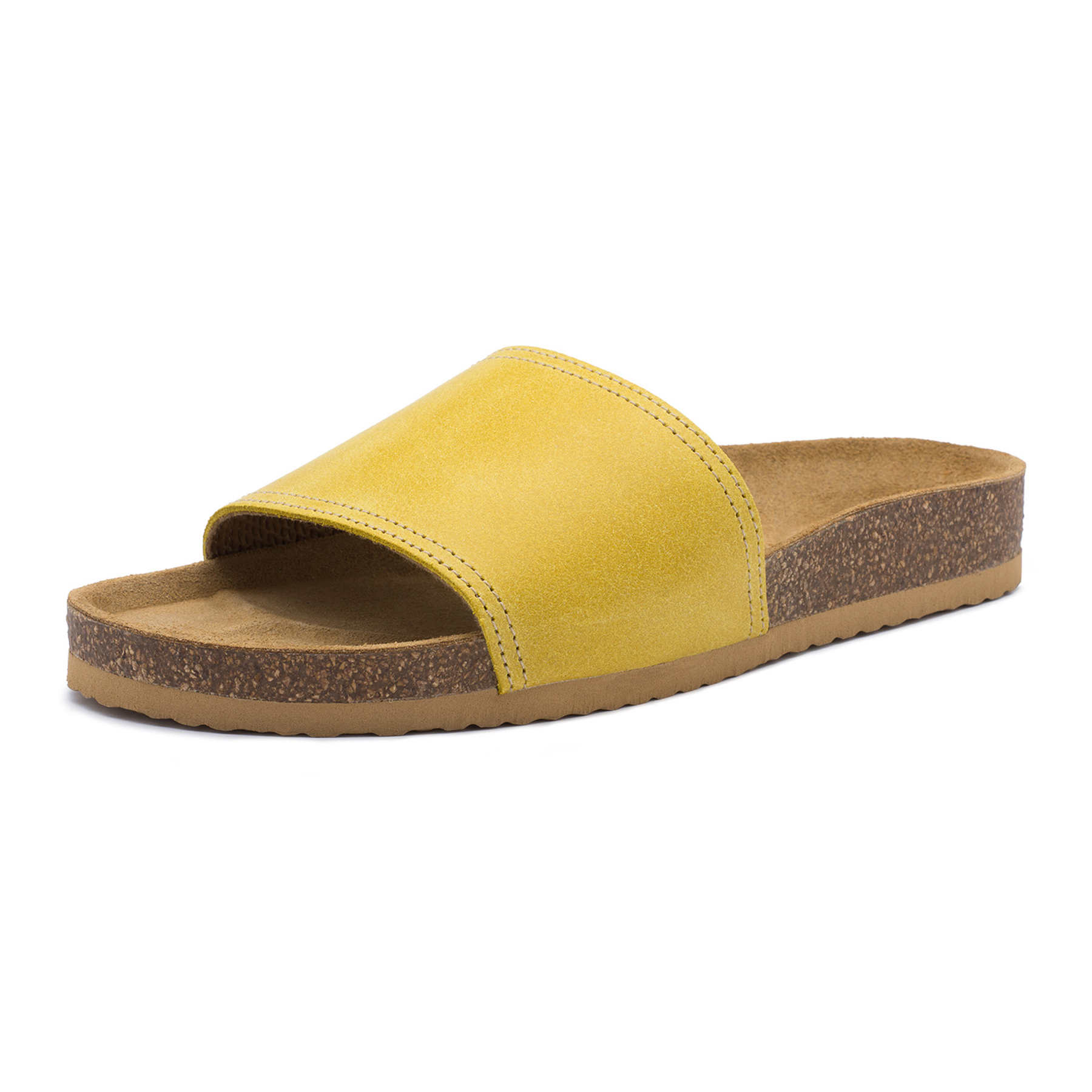 Dámské pantofle bezprackové žluté Fusakle