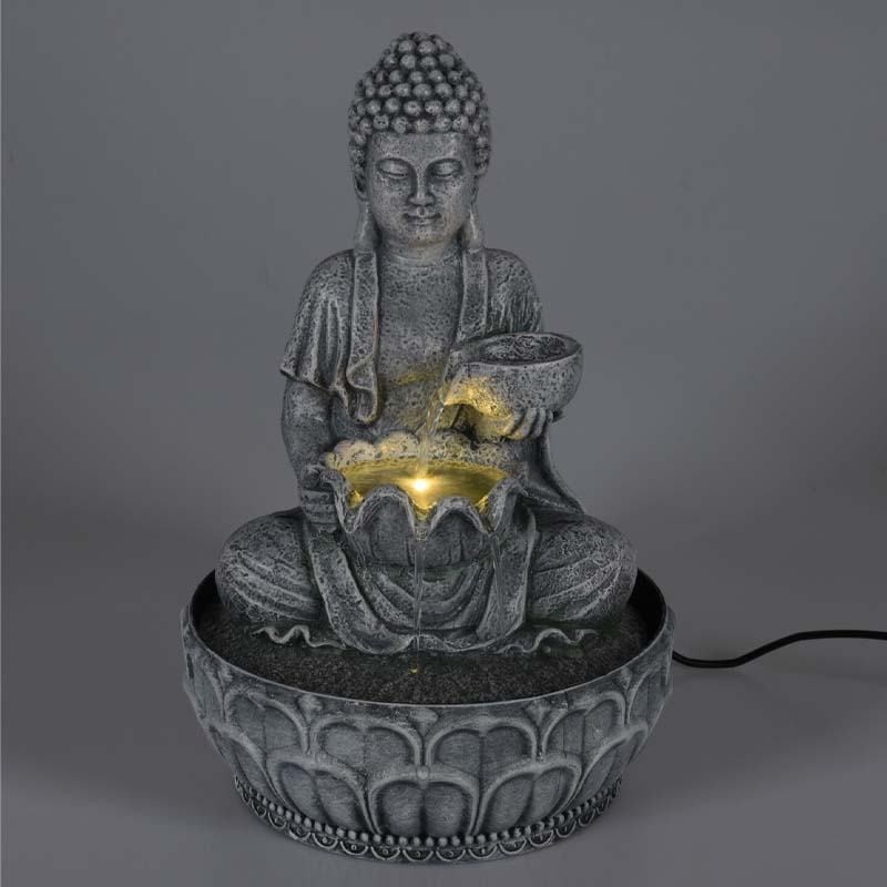 Fontána pokojová s LED osvětlením 29 cm Budha