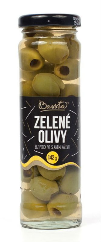 Bassta Zelené olivy bez pecky 142g  142g l