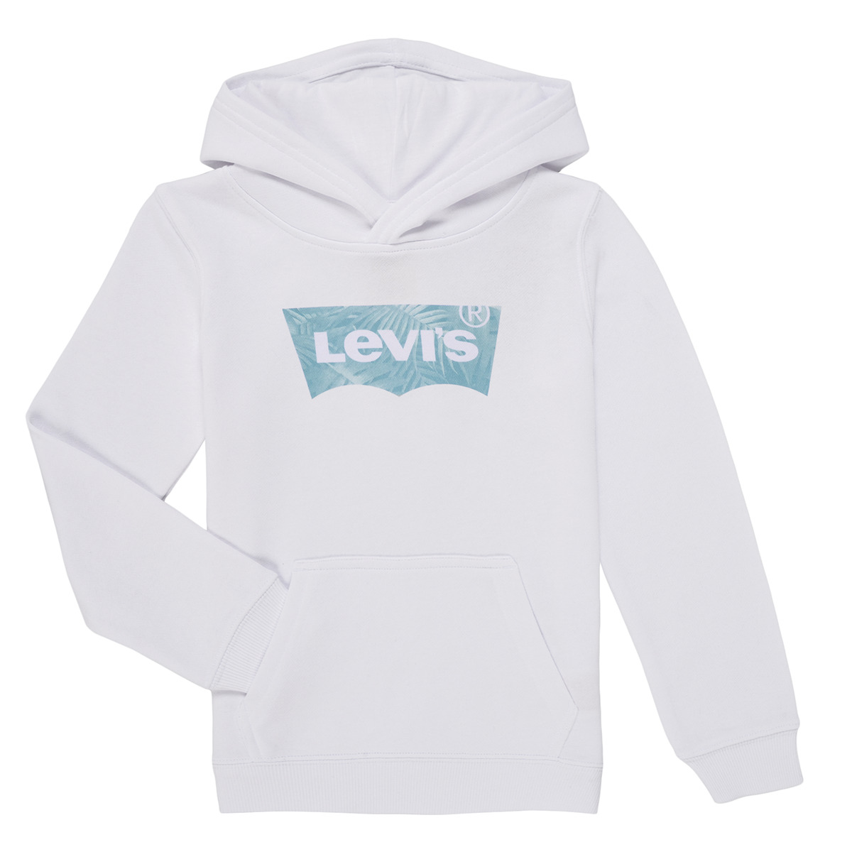 Levis  PALM BATWING FILL HOODIE  Bílá