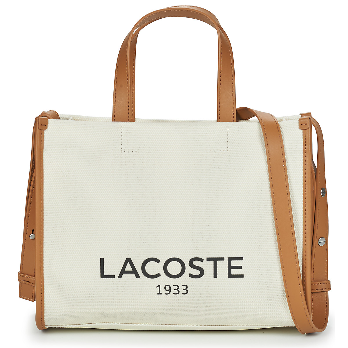 Lacoste  HERITAGE CANVAS ZIPPE  Béžová