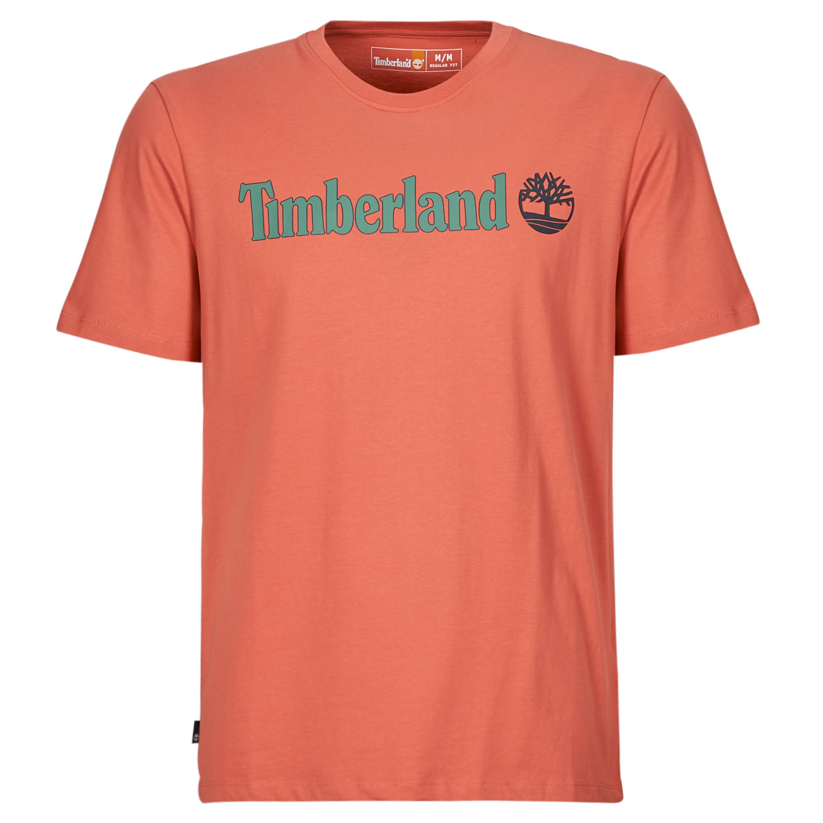 Timberland  Linear Logo Short Sleeve Tee  Hnědá