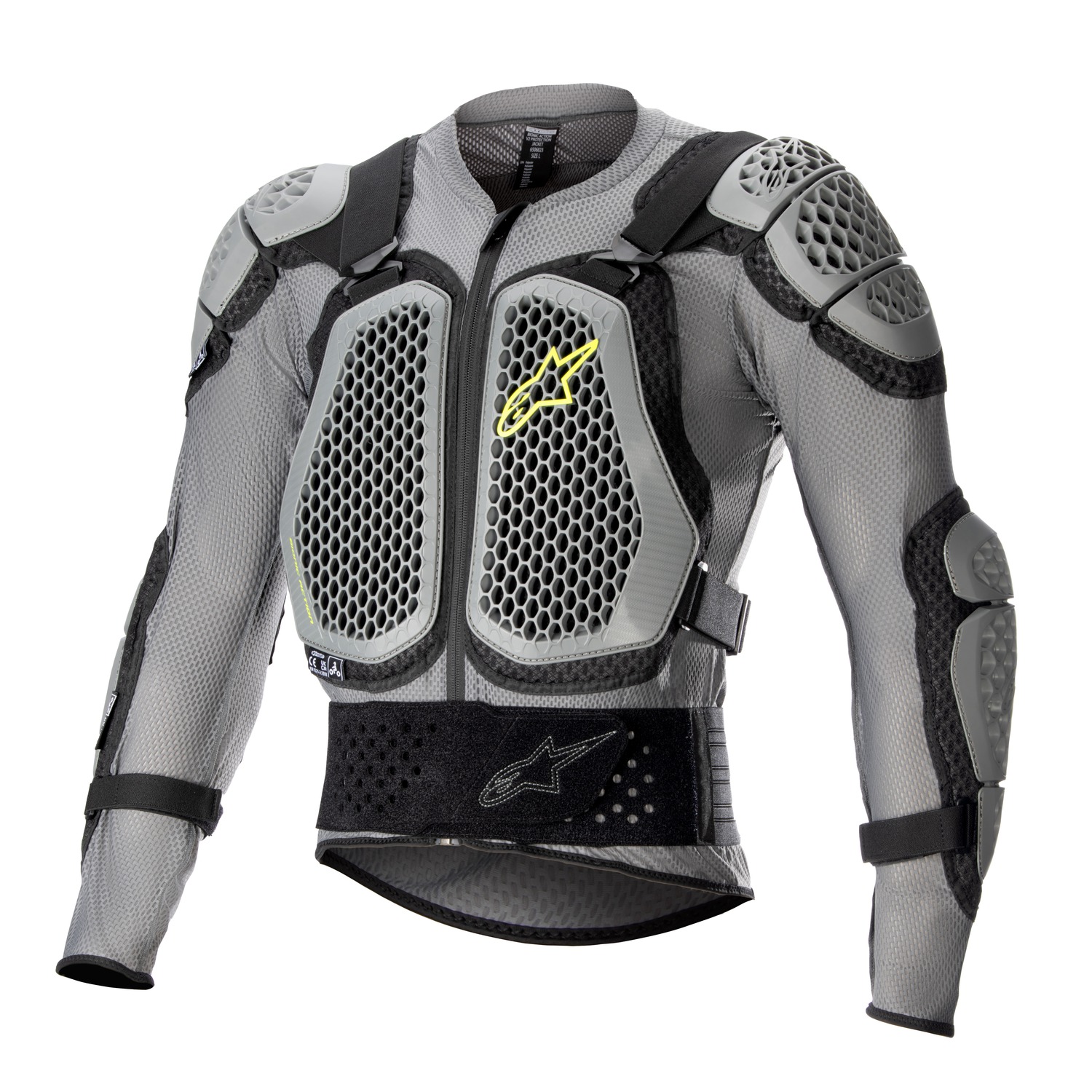 chránič těla BIONIC ACTION 2, ALPINESTARS (šedá/černá/žlutá fluo) 2023