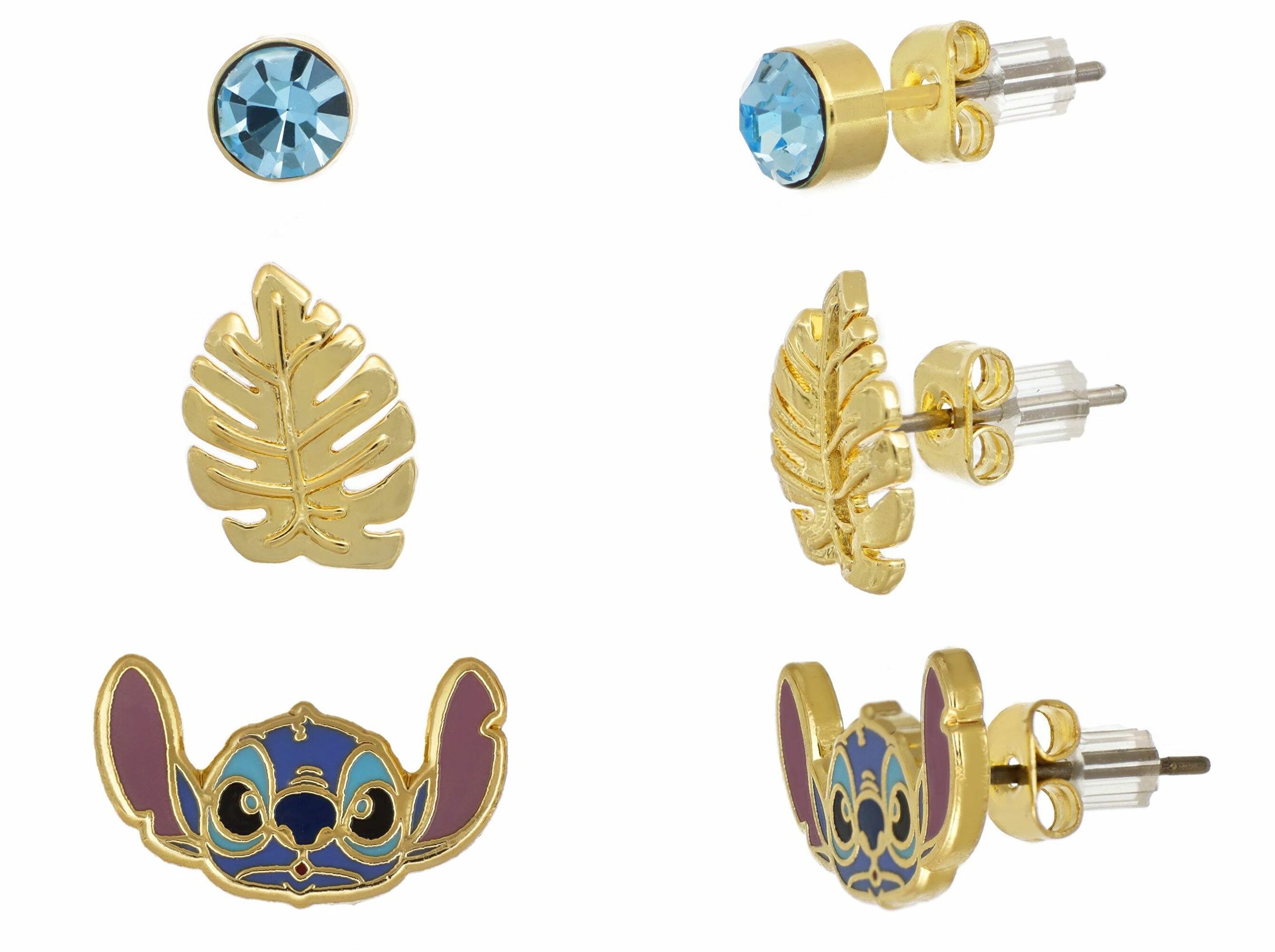 Disney Roztomilý set peckových náušnic pro dívky Lilo & Stitch SF00262RQL.CS