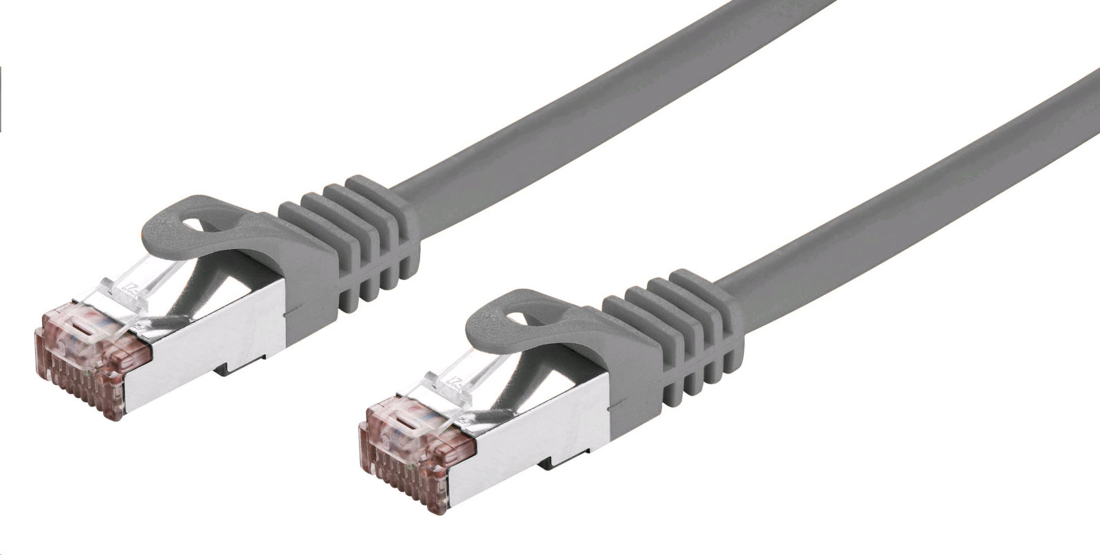 C-TECH Kabel patchcord Cat6, FTP, šedý, 5m