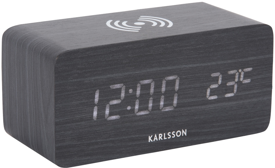 Karlsson Designový LED budík - hodiny KA5933BK