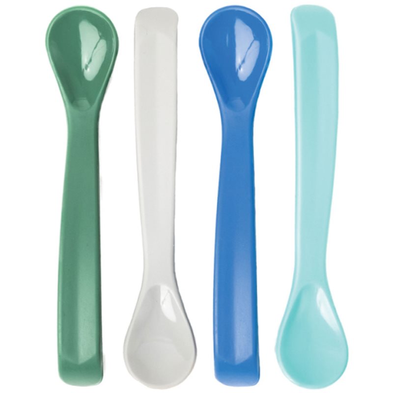 Tiny Twinkle Silicone Baby Spoons lžička Boy 4 ks