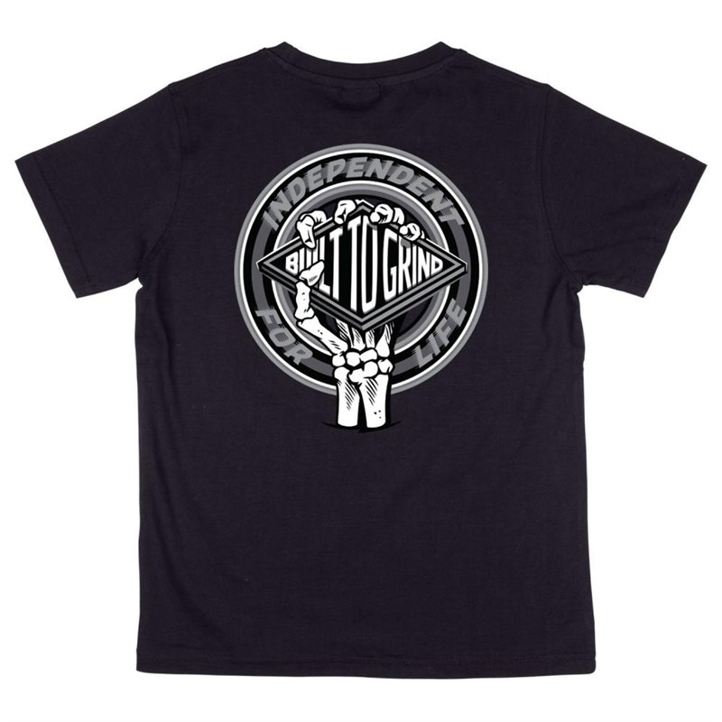 triko INDEPENDENT - Youth For Life Clutch T-Shirt Black (BLACK) velikost: 12-14
