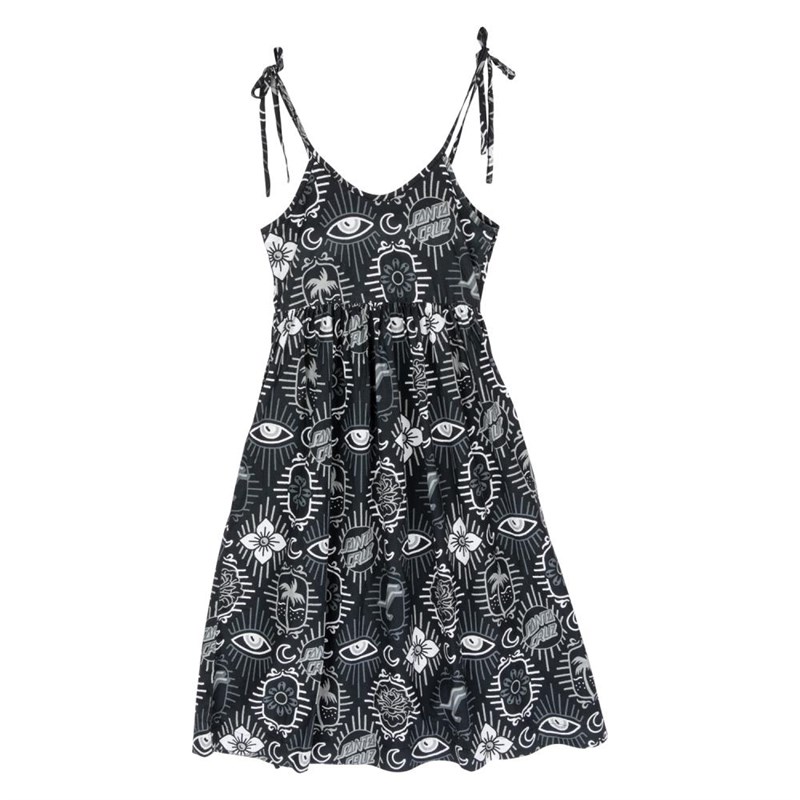 šaty SANTA CRUZ - Patchwork Dress Black Patchwork (BLACK PATCHWORK)