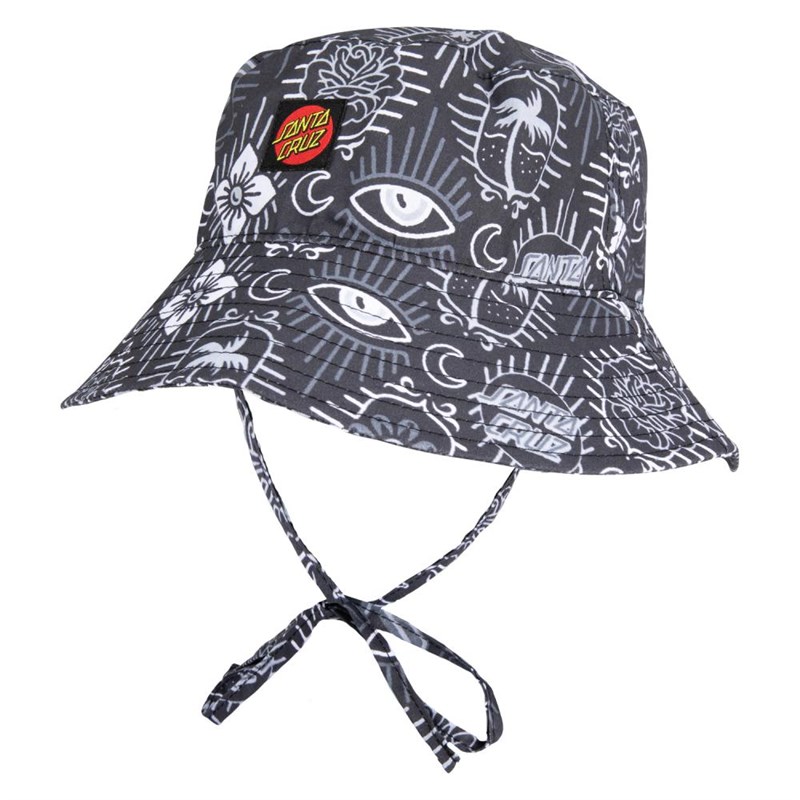 klobouk SANTA CRUZ - Classic Tie Bucket Hat Womens Hat Black Patchwork (BLACK PATCHWORK)