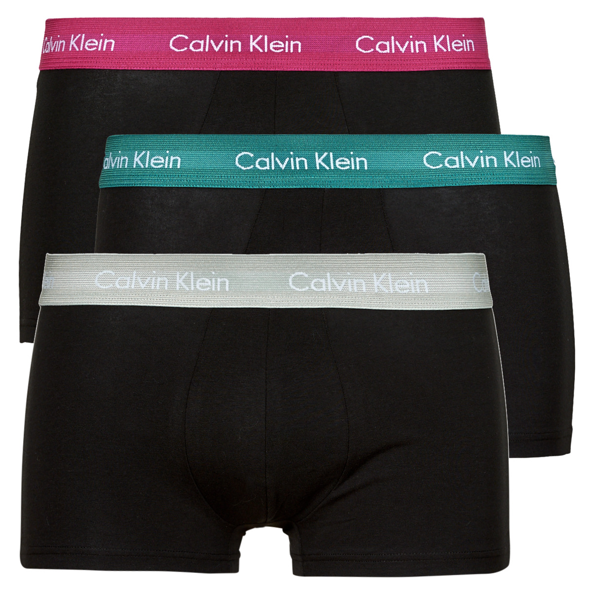 Calvin Klein Jeans  LOW RISE TRUNK 3PK X3  Černá