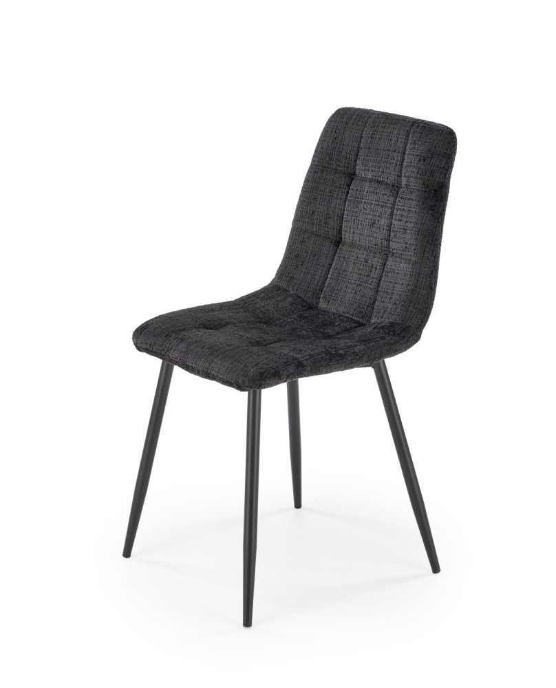 Jídelní židle ALTA — kov, látka, černá