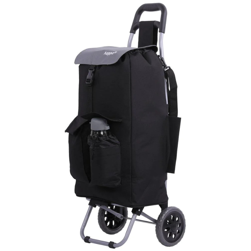 Nákupní taška na kolečkách Hoppa - černá