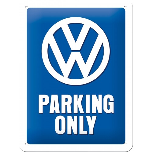 Postershop Plechová cedule Volkswagen VW - Parking Only, (15 x 20 cm)
