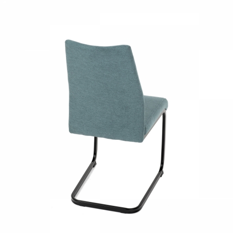 Jídelní židle zelená látka černé kovové nohy DCL-438 GRN2 Autronic