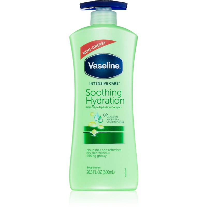 Vaseline Intensive Care zklidňující tělové mléko s pumpičkou Aloe Fresh 600 ml