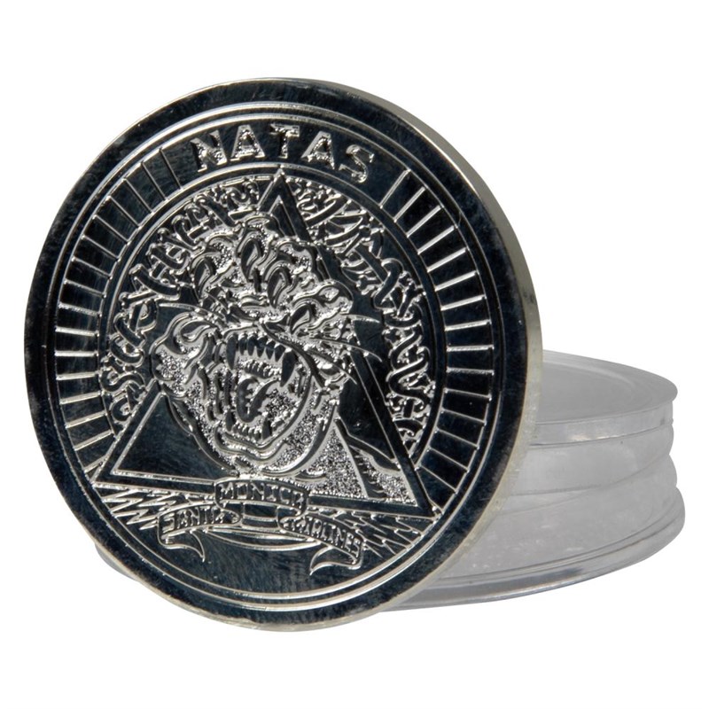 nášivka SANTA CRUZ - Natas Screaming Panther Coin Accessories Silver (SILVER)