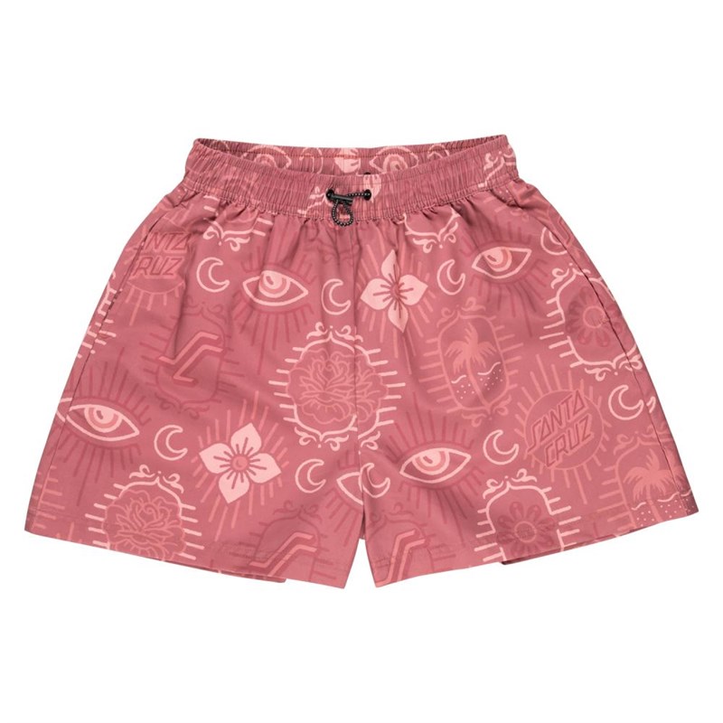 koupáky SANTA CRUZ - Venice Swimshort Red Patchwork (RED PATCHWORK) velikost: 8