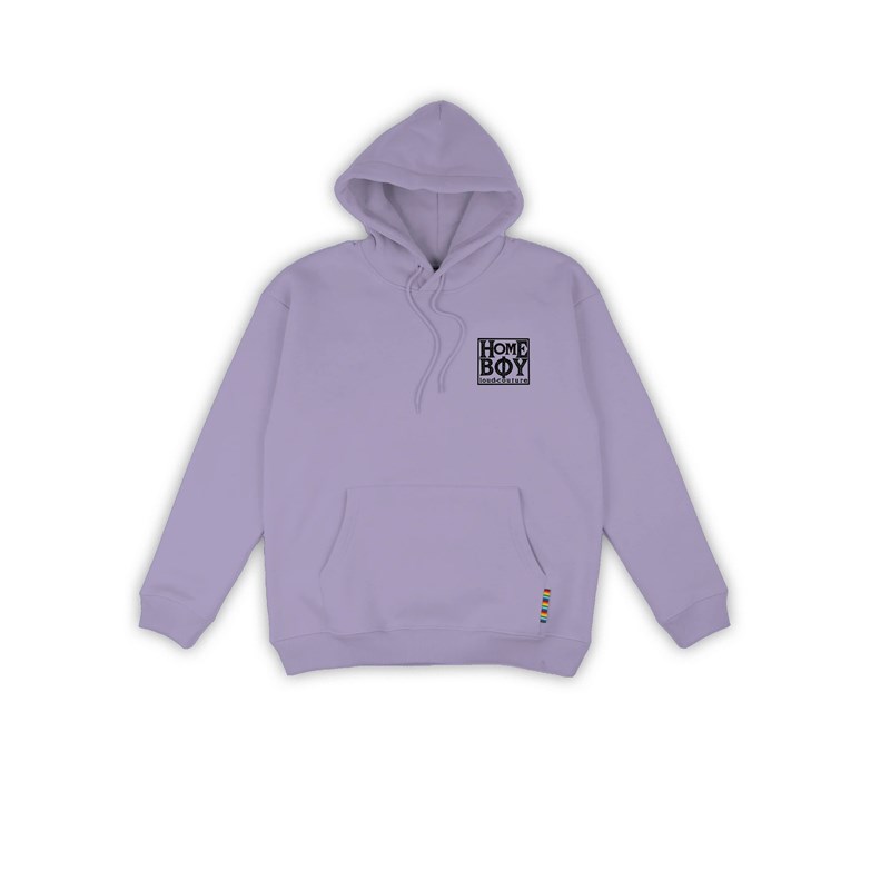 mikina HOMEBOY - Old School Hood Lilac (LILAC-21)