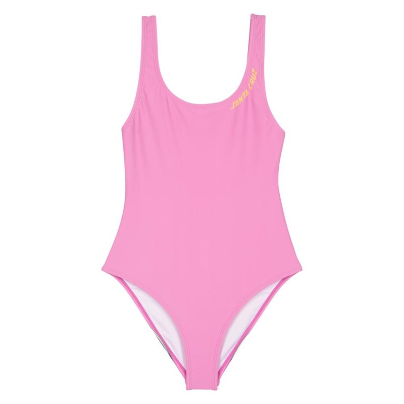 plavky SANTA CRUZ - Strip Bodysuit Swimsuit Fondant Pink (FONDANT PINK) velikost: 8