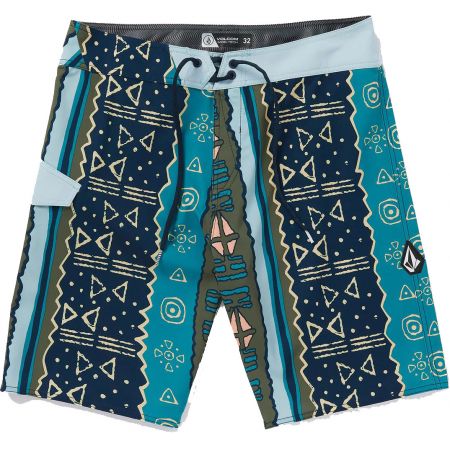 Plavky Volcom Lido Print Mod 20 - Modrá - 32