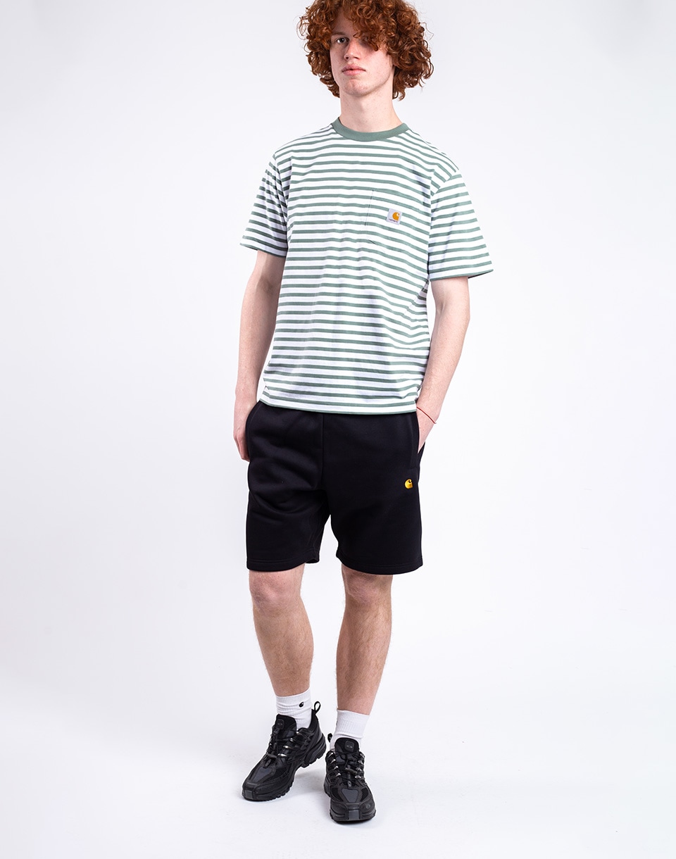 Carhartt WIP Chase Sweat Short Black/Gold S