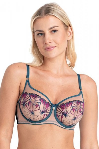 Samanta Olette A143 mořská Podprsenka měkká 75G mořská