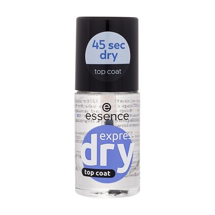 Essence Express Dry Top Coat rychleschnoucí krycí lak s lesklým efektem 8 ml odstín transparentní