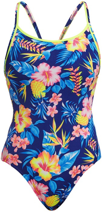 Funkita In Bloom Diamond Back One Piece XS - UK30