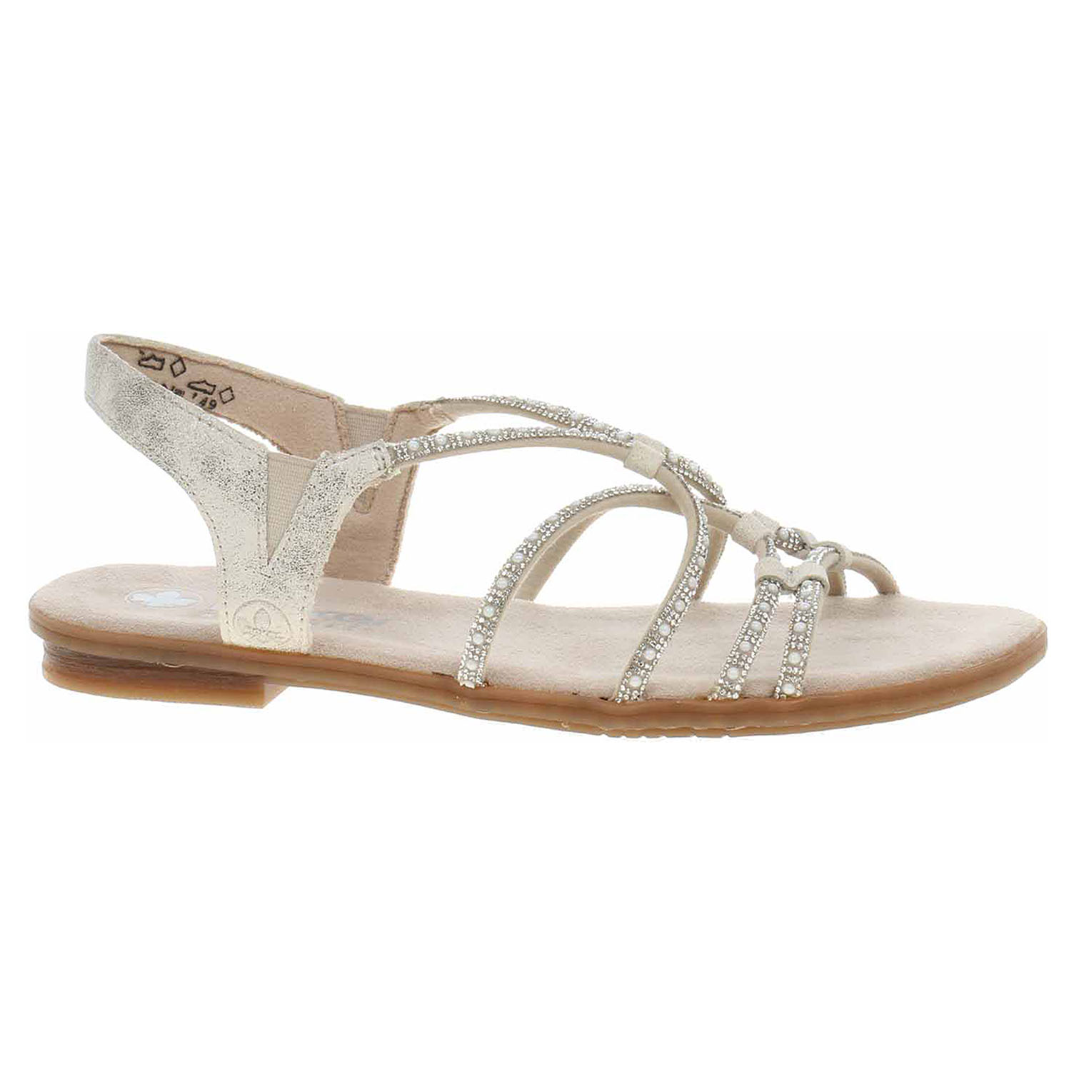 Ecco Dámské sandály Rieker 64270-60 beige 23801900