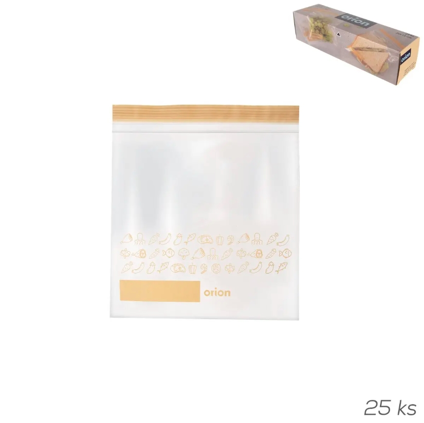 ORION Sáček ZIP 25ks 20x18cm