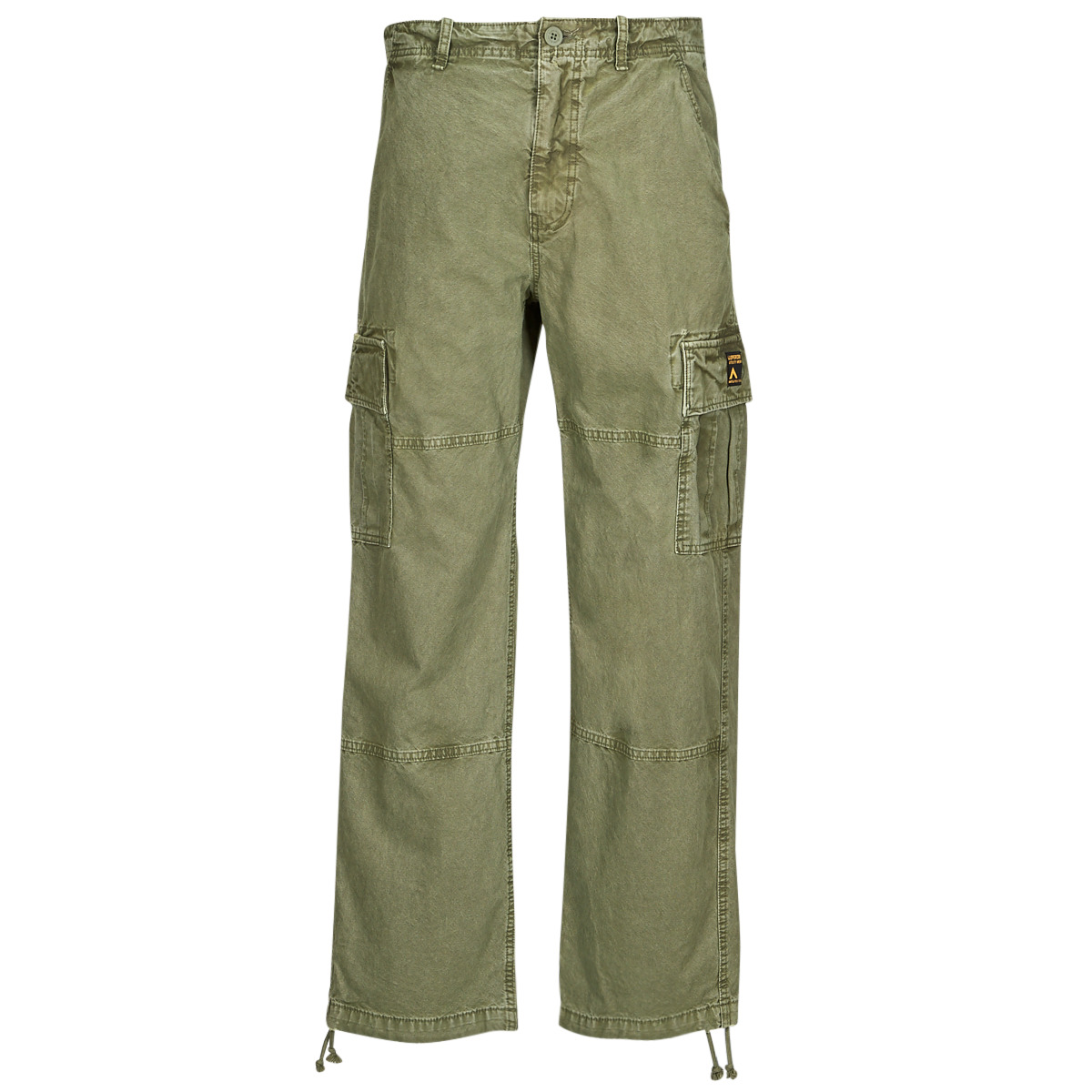 Superdry  BAGGY CARGO PANTS  Zelená