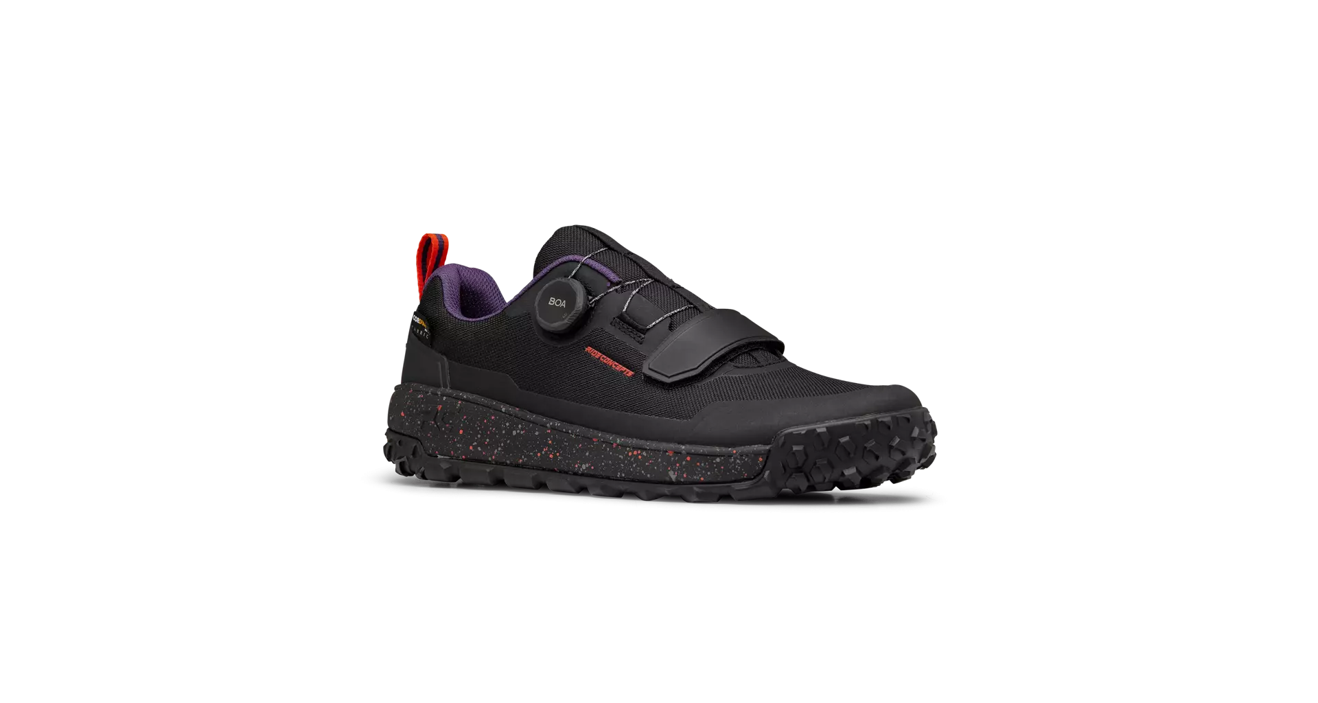 RIDE CONCEPTS boty pánské TALLAC CLIP BOA černá/červená Velikost: 45