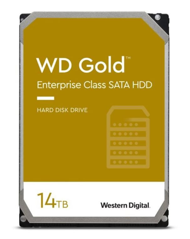WD Gold Enterprise WD142KRYZ/14TB/3,5”/512MB cache/7200 RPM/SATAIII/600/262 MB/s/CMR
