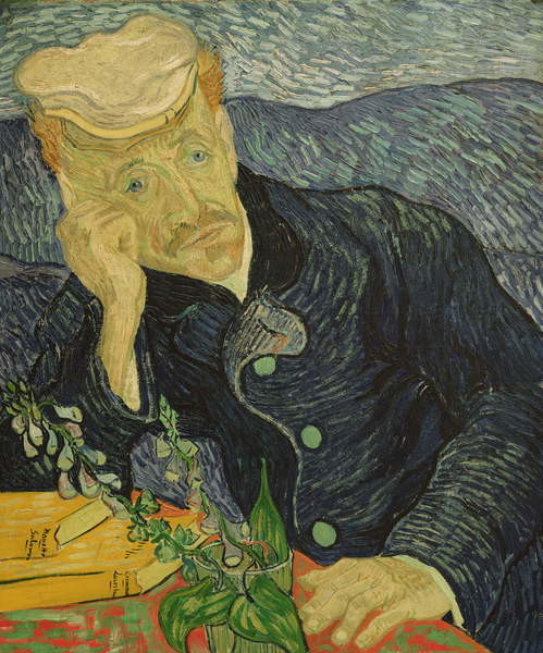 Vincent van Gogh Vincent van Gogh - Obrazová reprodukce Portrait of Dr Paul Gachet, (35 x 40 cm)