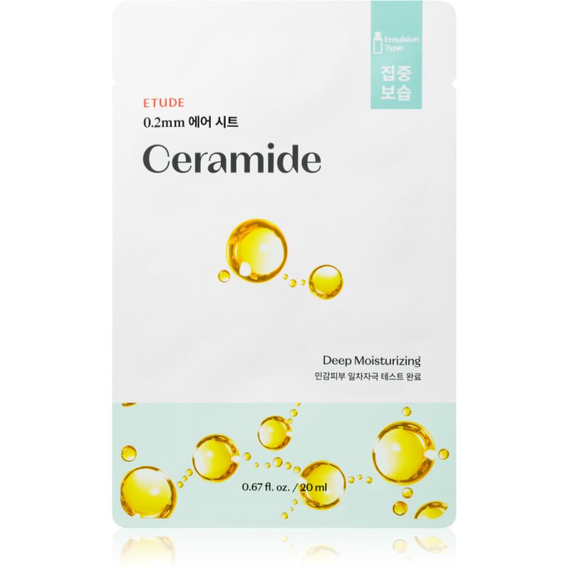 ETUDE 0.2 Therapy Air Mask Ceramide hydratační plátýnková maska pro obnovu kožní bariéry 20 ml