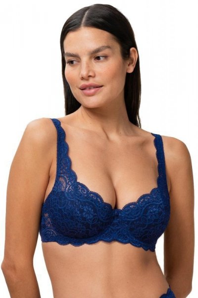 Triumph Amourette 300 WHP X tmavě modrá Podprsenka polovyztužená 90C tmavě modrá