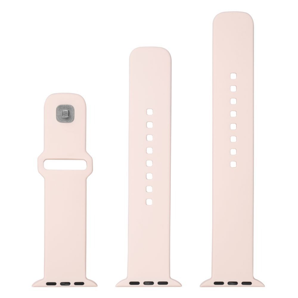 FIXED Set silikonových řemínků Silicone Sporty Strap pro Apple Watch 42/44/45mm FIXSST2-434-PI, růžový